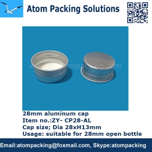 aluminum lid 28 mm