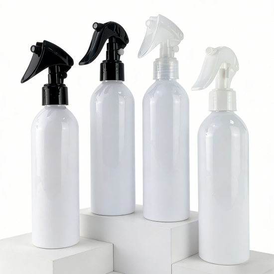 New 240ml 6oz PET Boston Aerosol Plastic Bottle Pump Sprayer Fine Mist Spray Empty Perfume Bottles Sanitizing Cleaning