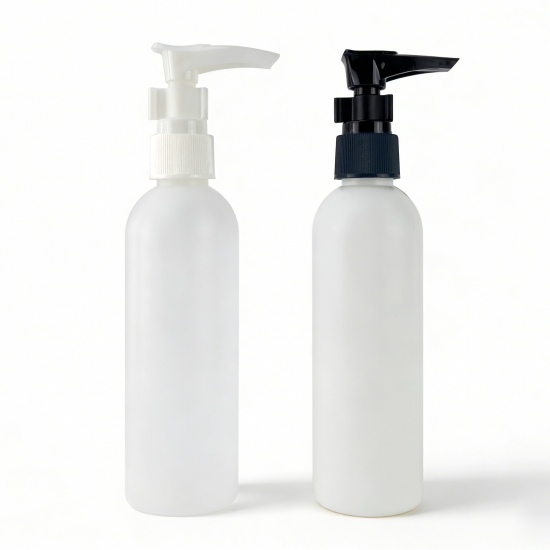 High Quality 100ml 20/410 HDPE Plastic Bottles with Screw Lotion Dispenser Pump Clip Lock for Shampoo Cream Cosmetics Bottles