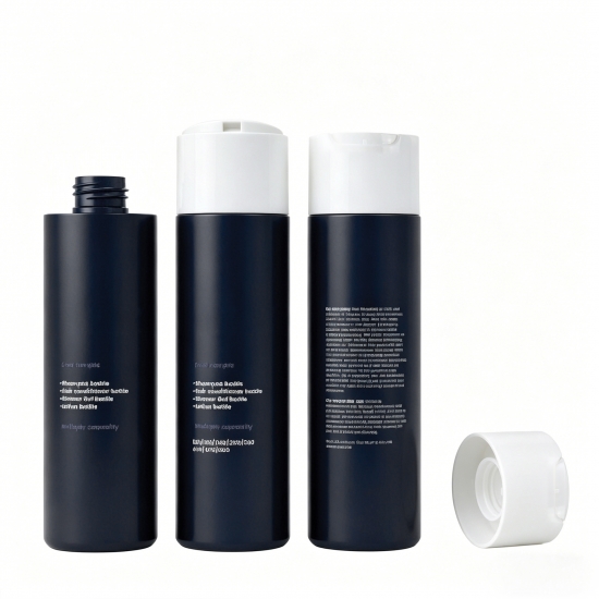 280ml HDPE Squeeze Bottle Matte Disc Top Cap Personal Care Packaging Shampoo Conditioner Lotion Hand Soap Hair Gel Custom Logo