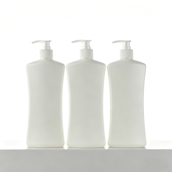 600ml Empty HDPE Lotion Press Pump Bottle Square Luxury Cosmetic Packaging for Shampoo Shower Gel Hand Soap Refillable Container