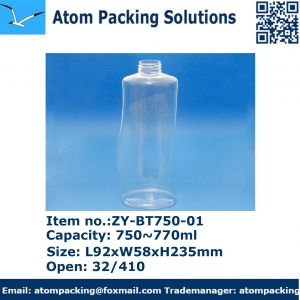 750ml plastic bottle