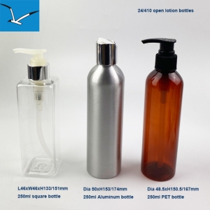 250ml lotion bottles