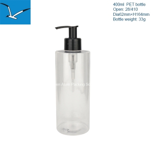 400ml empty shampoo lotion bottle