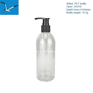400ml plastic round shoulder bottle