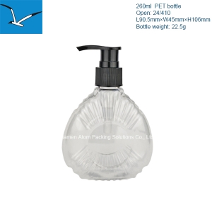 260ml empty plastic household detergent spray bottle