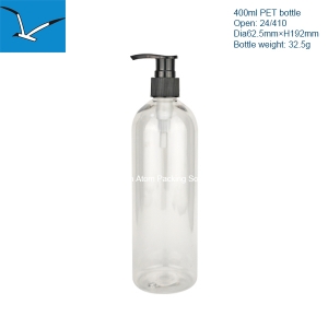 400ml plastic round shoulder bottle