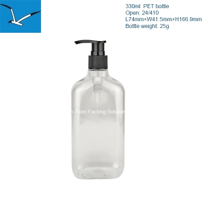 330ml oval lotion skin care essential oil bottle