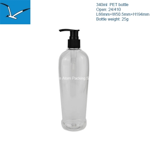 340ml conical lotion bottle
