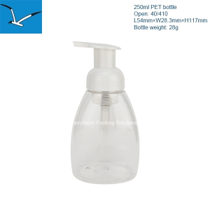 250ml PET foam pump empty bottle