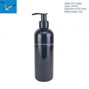 300ml plastic round shoulder bottle