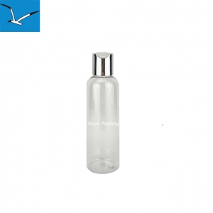 200ml round shoulder transparent press lotion bottle