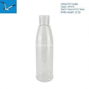 240ml plastic round juice bottle