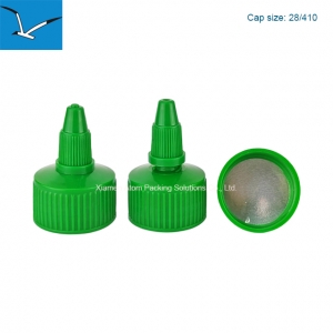 28/410 Green Ribbed Gel Cover