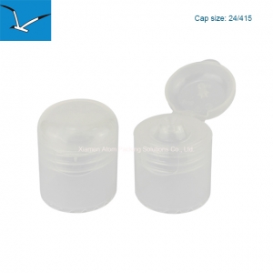  24/415 PP round flip cover plastic disc hand sanitizer cover