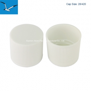 28/420 PP white circular screw cap