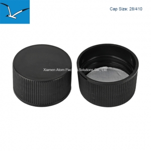 28/410 Plastic PP Spiral Black Stripe Cover