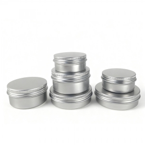 50ml 80ml 100ml screw lid aluminum jar