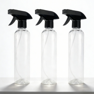 400ml Clear PET Plastic Bottle Trigger Spray Stream and Fine Mist Screw Cap Car Home House Cleaning Kitchen Refillable Bottles