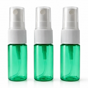 Green 10ml PET Plastic Fine Mist Spray Bottles for Cosmetic Travel Perfume Liquid Packaging Empty Perfume Bottle