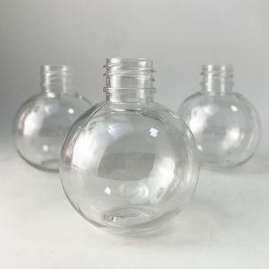 2oz 60ml PET Plastic Bulb Ball Shape Empty Bottles Screw Cap Screen Printed Containers Christmas Ornaments Cosmetic Wholesale