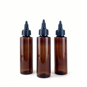 100ml Amber PET Plastic Drop Bottle Screw Cap Salad Oil Honey Paint Glue Nail Gel Polish Hair Oil Dye Liquid Packaging