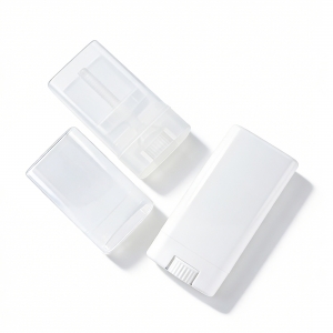 15g Empty Flat Oval Plastic Lip Balm Deodorant Sunscreen Stick Tube Eco Friendly Custom Logo Label Cosmetic Body Care Packaging