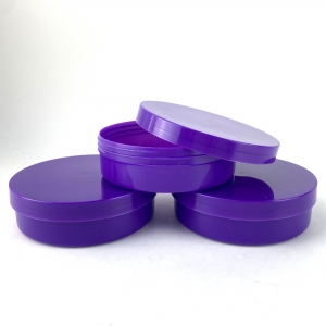 Stock Purple 150ml PP Wide Mouth Cylinder Cosmetic Jar Extra Large Screw Cap Factory Price Low MOQ Body Cream Butter Container