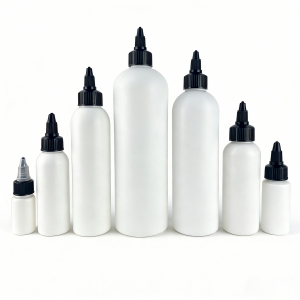 15ml 1oz 2oz 100ml 5oz 500ml HDPE Plastic Squeeze Hair Oil Bottles Nozzle Twist Cap Dispensing Container Pigment Color Ink Sauce