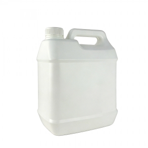 Custom Logo HDPE Plastic Bucket 1L 2.5L 5L 1Gallon Square White Food Grade Leakproof Screw Lid Jerry Can for Oil Water Storage