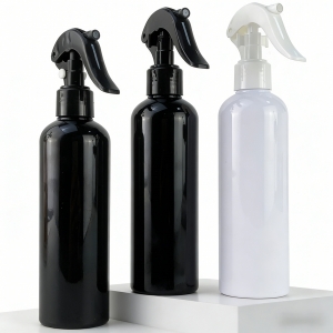 New 250ml 8oz PET Empty Bottles With Mist Spray Trigger Screw Cap Empty Perfume Bottle for Garden Kitchen House Cleaning Washing