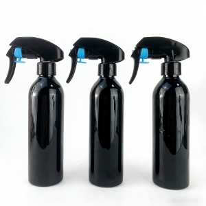 250ml 8oz Black PET Plastic Bottle Trigger Spray Fine Mist Screw Cap Home Housework Kitchen Dish Wash Cleaning Perfume Bottles