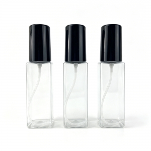 80ml PET Square Fine Mist Spray Bottle Empty Refillable Cosmetic Container Perfume Toner Lotion Private Label OEM Custom Service