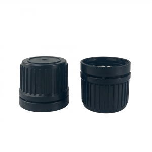 18mm Tamper Evident Plastic Cap Pilfer Proof Screw Lid for Essential Oil Bottle Aromatherapy Cosmetic Serum Oil Glass Container