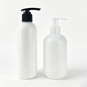 300ml 10oz PE Round Shoulder Plastic Squeeze Bottle Left/Right Lock Non-Spill Lotion Pump Skin Care Toner Gel Face Masks/Shampoo