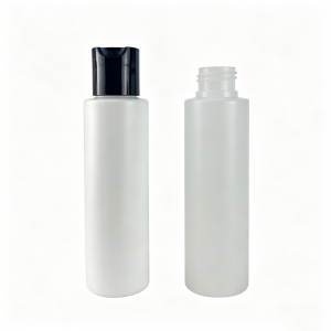 120ml 4oz HDPE Squeeze Cylinder Plastic Bottle Empty Toner Lotion Shampoo Serum Container Screw Cap Cosmetic Skincare Packaging