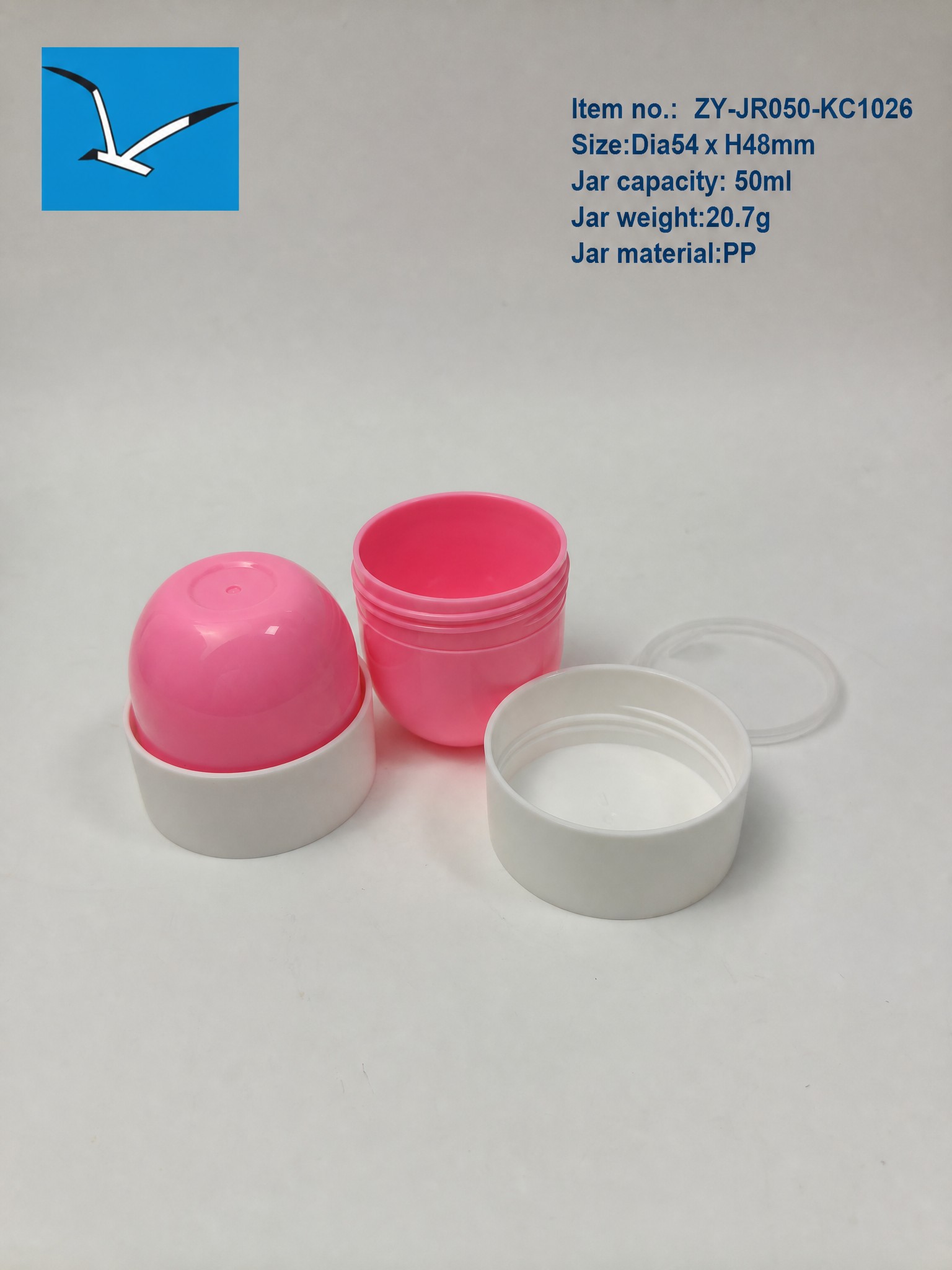 50g 50ml PP Jar Dia54 x H48mm - Atom Packing